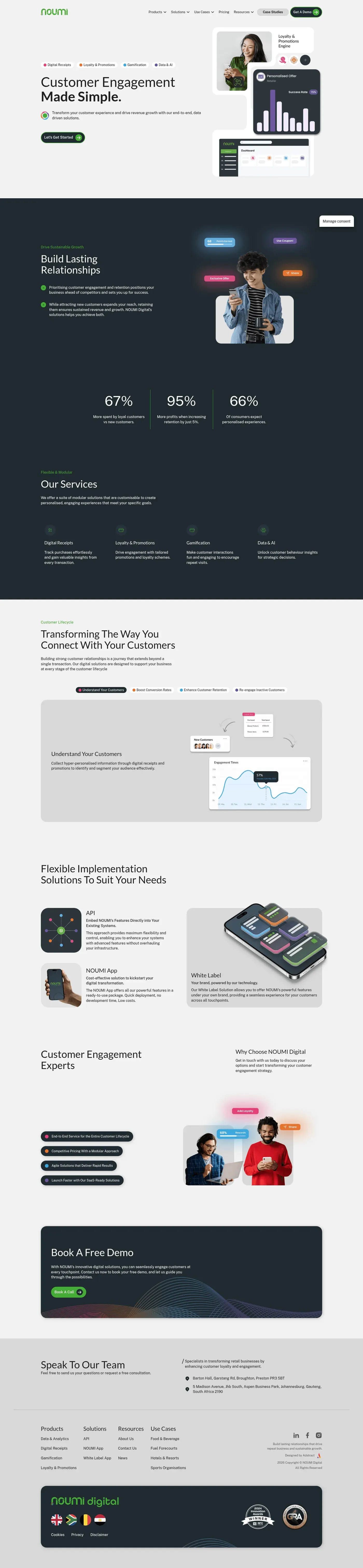 NOUMI Digital corporate website homepage